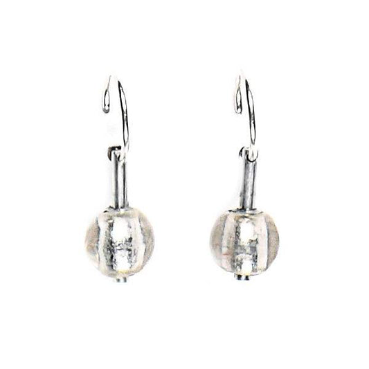 Silver Dew Drops Creole Earrings | The Jewellery Stop