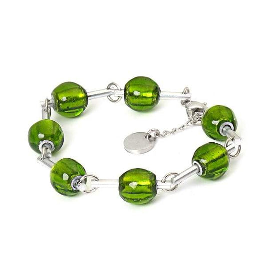 Green Dew Drops Bracelet | The Jewellery Stop