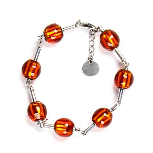 Orange Dew Drops Bracelet | The Jewellery Stop