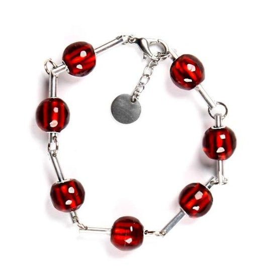Red Dew Drops Bracelet | The Jewellery Stop