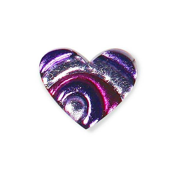 Purple Heart Swirl Brooch | The Jewellery Stop