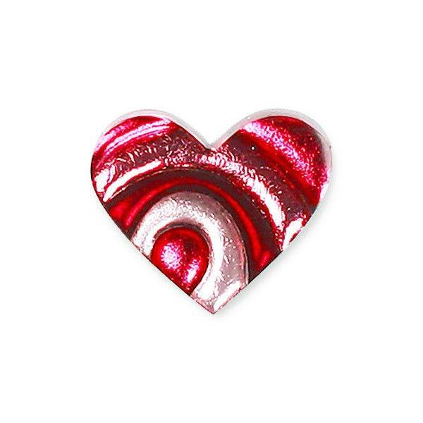 Raspberry Heart Swirl Brooch | The Jewellery Stop