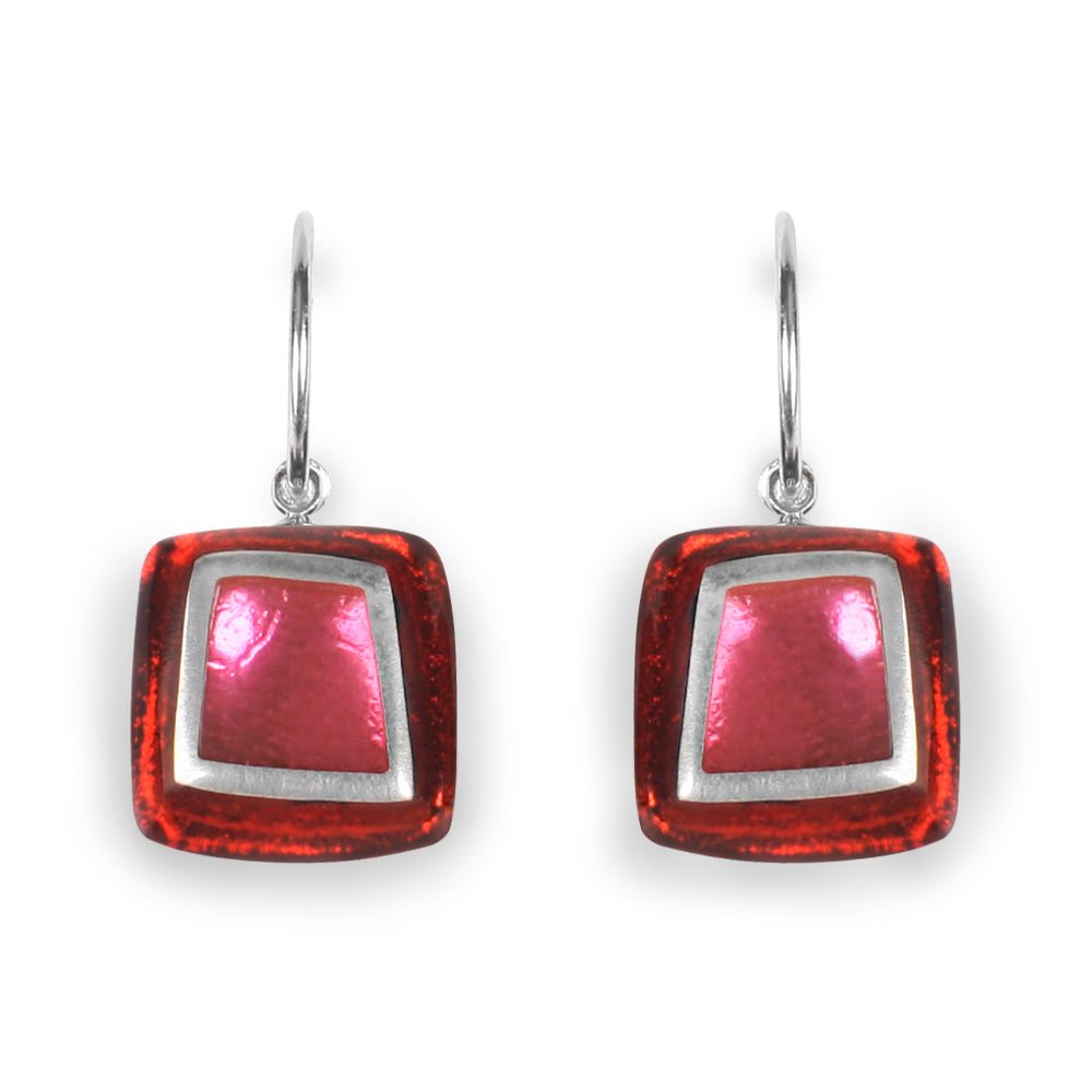 Trifle Irregular Squares Creole Earrings | The Jewellery Stop