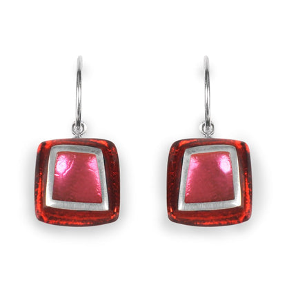 Trifle Irregular Squares Creole Earrings | The Jewellery Stop