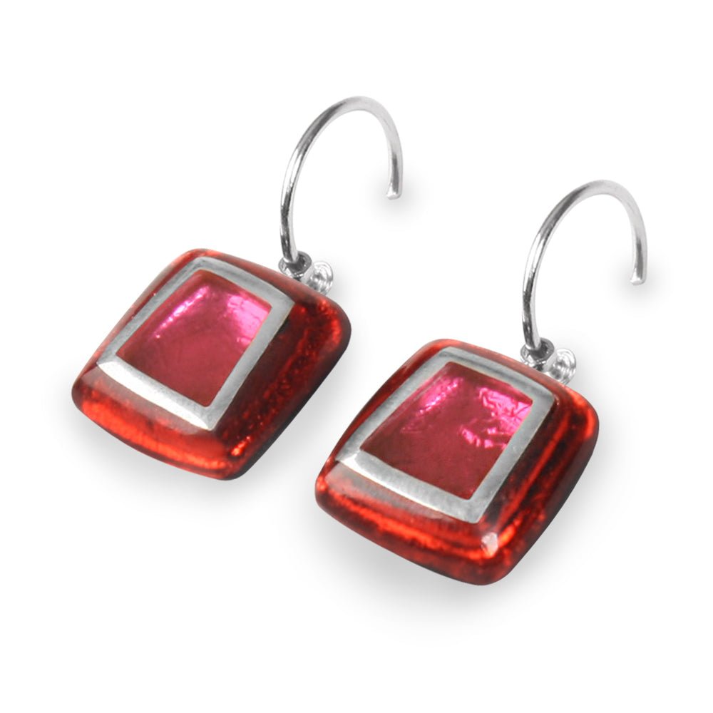 Trifle Irregular Squares Creole Earrings | The Jewellery Stop