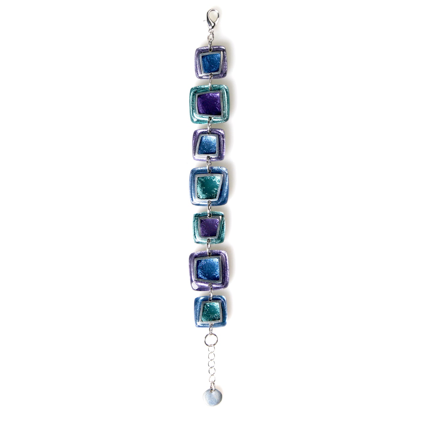 Ocean Mist Irregular Squares Bracelet | The Jewellery Stop