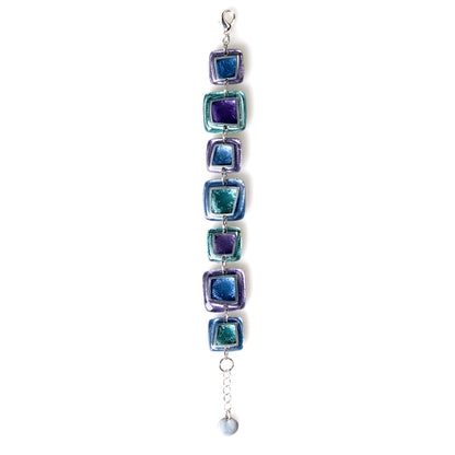 Ocean Mist Irregular Squares Bracelet | The Jewellery Stop