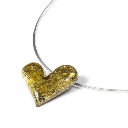 Gold Antique Heart Pendant