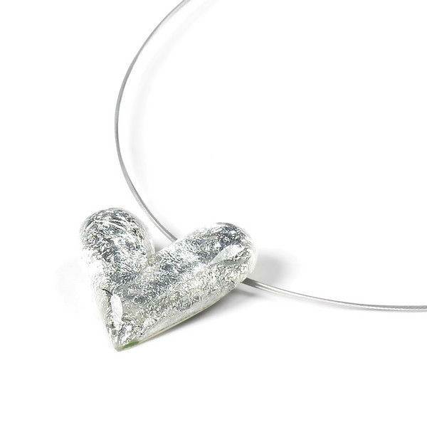 Silver Antique Heart Pendant