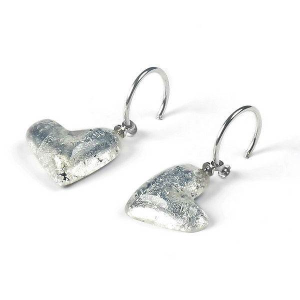 Silver Antique Heart Creole Earrings | The Jewellery Stop