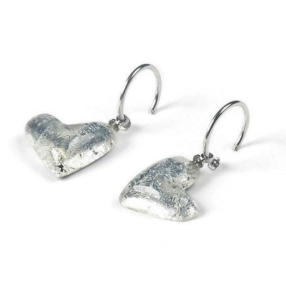 Silver Antique Heart Creole Earrings | The Jewellery Stop