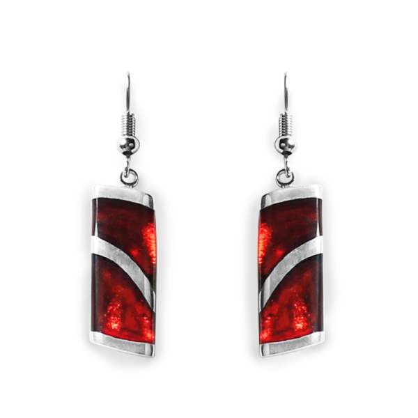 Rio Wave Stripe fish Hook Earrings | The Jewellery Stop
