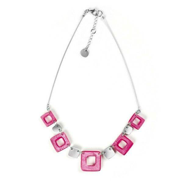 Pink Cubes Necklace