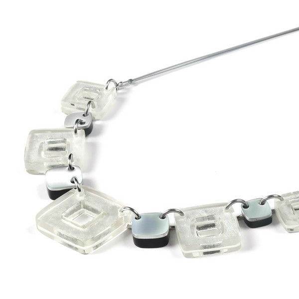 White Cubes Necklace