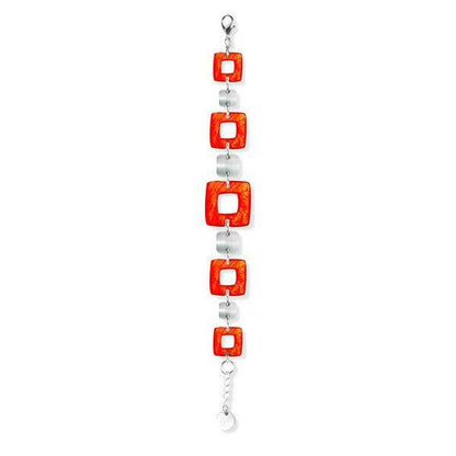 Orange Cubes Bracelet