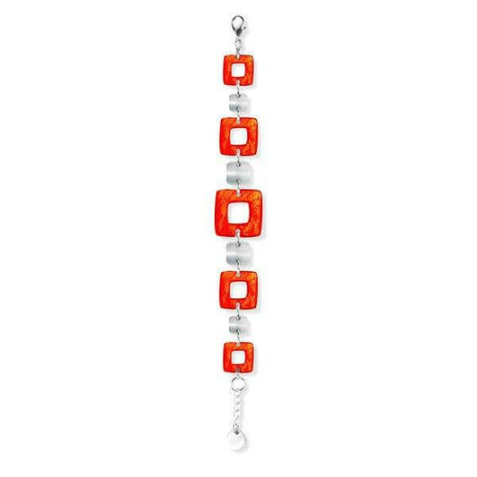 Orange Cubes Bracelet | The Jewellery Stop