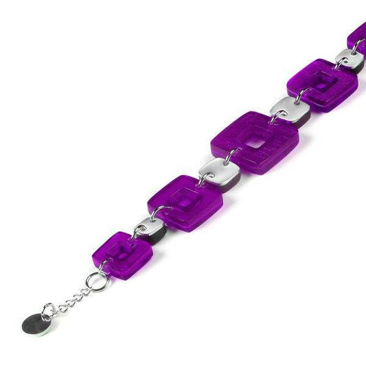 Purple Cubes Bracelet | The Jewellery Stop