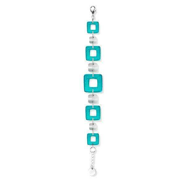 Teal Cubes Bracelet | The Jewellery Stop