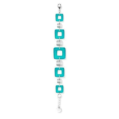 Teal Cubes Bracelet | The Jewellery Stop