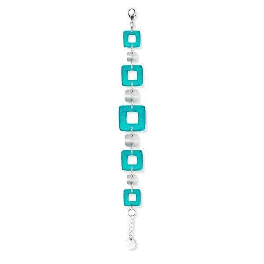 Teal Cubes Bracelet | The Jewellery Stop