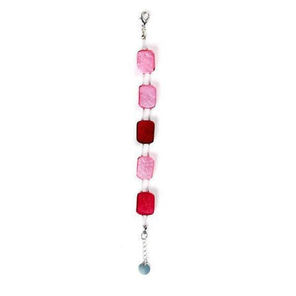 Raspberry Tiles Bracelet | The Jewellery Stop