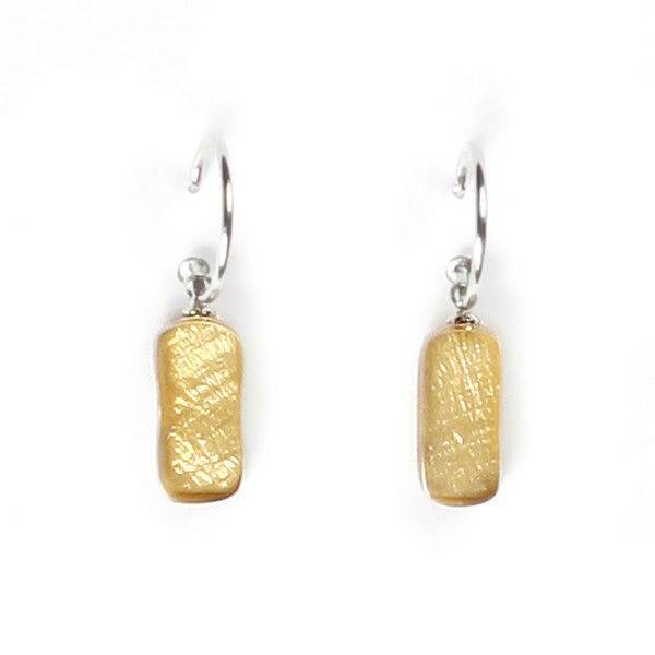 Metallics Tiles Creole Earrings | The Jewellery Stop