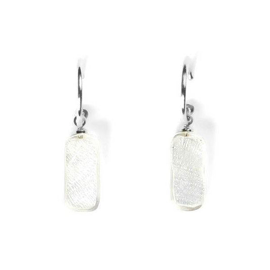 White Tiles Creole Earrings | The Jewellery Stop