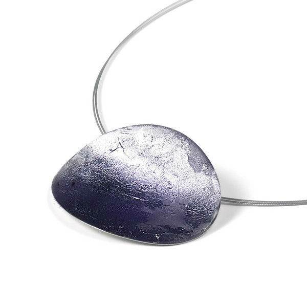 Lilac Curved Ovals Pendant