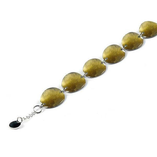 Gold Curved Ovals Bracelet | The Jewellery Stop