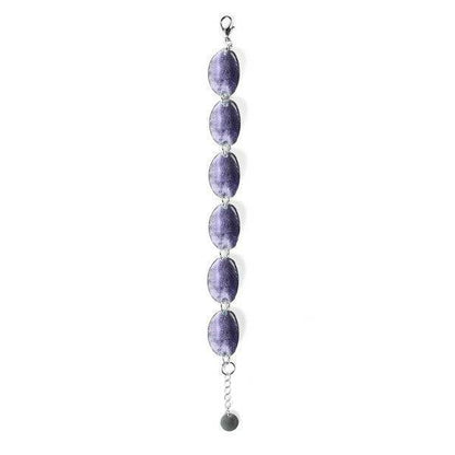 Lilac Curved Ovals Bracelet | The Jewellery Stop