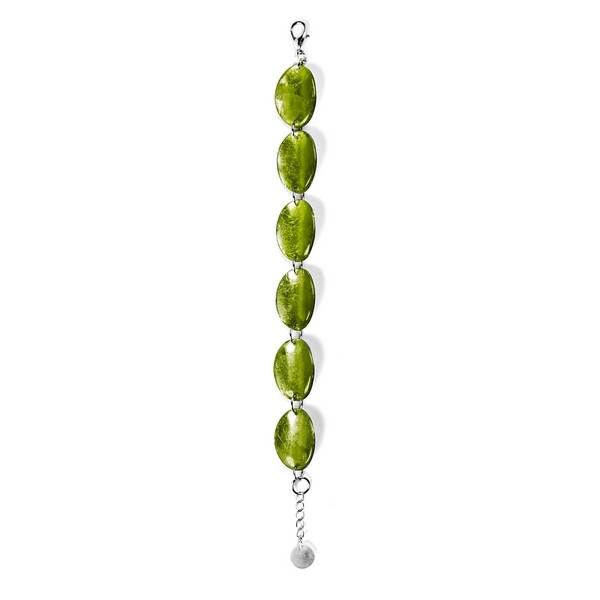 Olive Curved Ovals Bracelet | The Jewellery Stop