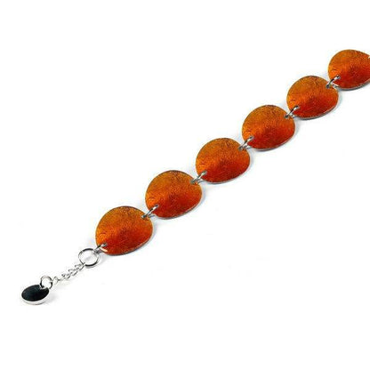 Orange Curved Ovals Bracelet