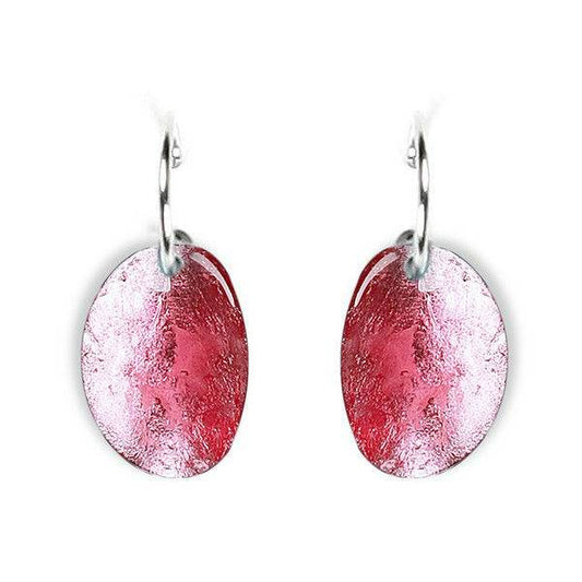 Rose Curved Ovals Creole Earrings | The Jewellery Stop