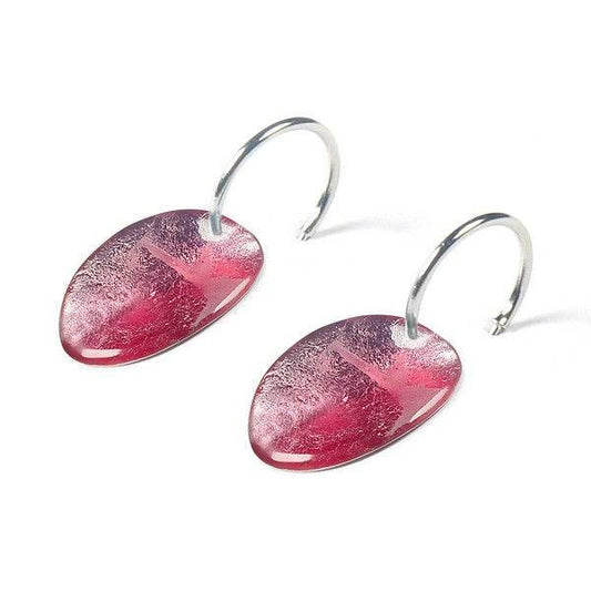 Rose Curved Ovals Creole Earrings | The Jewellery Stop