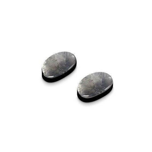 Grey Curved Ovals Stud Earrings | The Jewellery Stop