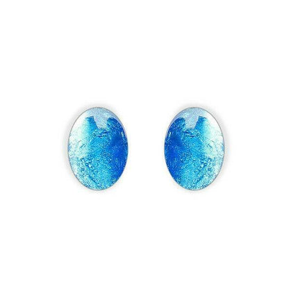 Sky Curved Ovals Stud Earrings | The Jewellery Stop