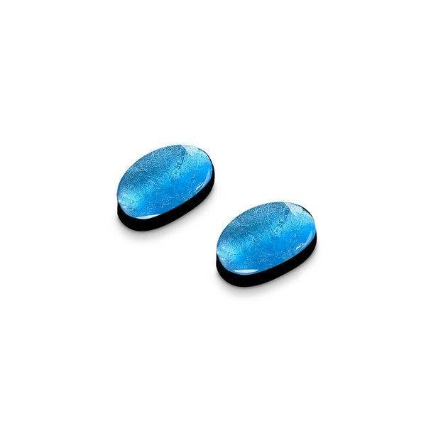 Sky Curved Ovals Stud Earrings | The Jewellery Stop