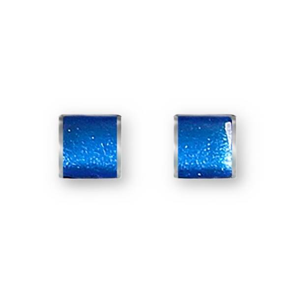 Cobalt Classic Stripes Stud Earrings | The Jewellery Stop