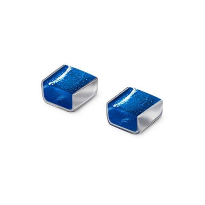 Cobalt Classic Stripes Stud Earrings | The Jewellery Stop