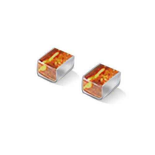 Mustard Classic Stripes Stud Earrings | The Jewellery Stop
