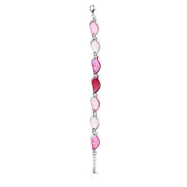 Raspberry Flame Shell Bracelet | The Jewellery Stop
