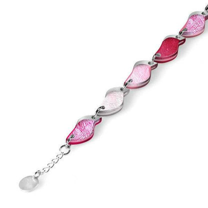 Raspberry Flame Shell Bracelet | The Jewellery Stop