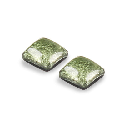 Moss Antique Square Large Stud Earrings | The Jewellery Stop