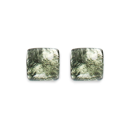 Pear Antique Square Large Stud Earrings
