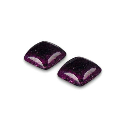 Purple Antique Square Large Stud Earrings | The Jewellery Stop