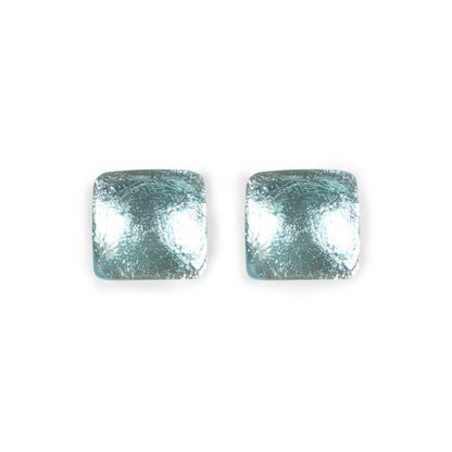 Turquoise Antique Square Large Stud Earrings | The Jewellery Stop