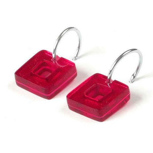 Pink Cubes Creole Earrings | The Jewellery Stop