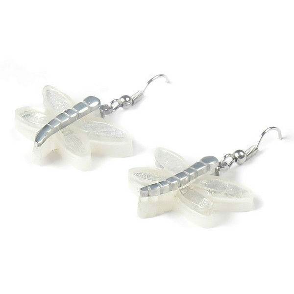 Silver Dragonfly Fish Hook Earrings | The Jewellery Stop