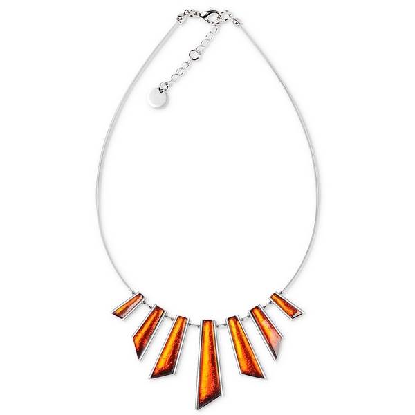 Orange Deco Stripe Necklace