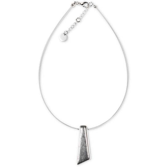Grey Deco Stripe Pendant | The Jewellery Stop